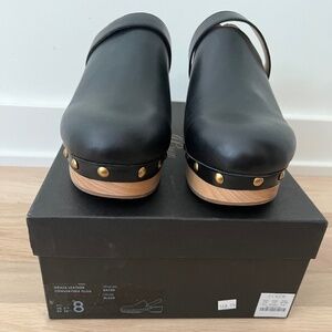 NIB Jcrew Size 8 Black Clogs